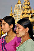 Yangon Myanmar. Pilgrims to Shwedagon Pagoda. 